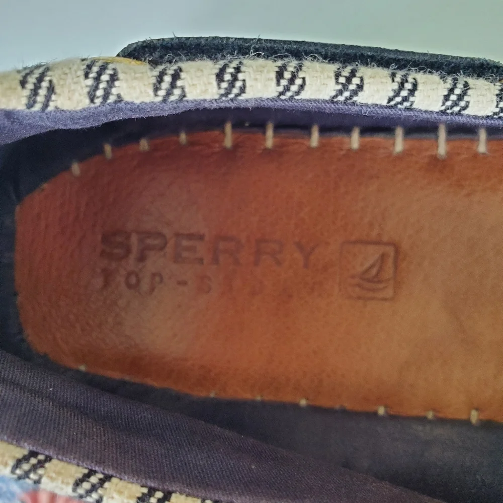 Sperry top-sider striped Katama espadril flats